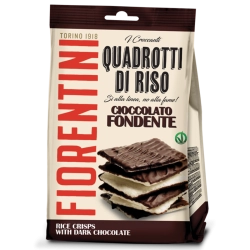 FiorentiniQuadrotti di Riso con cioccolato Fondente 80g